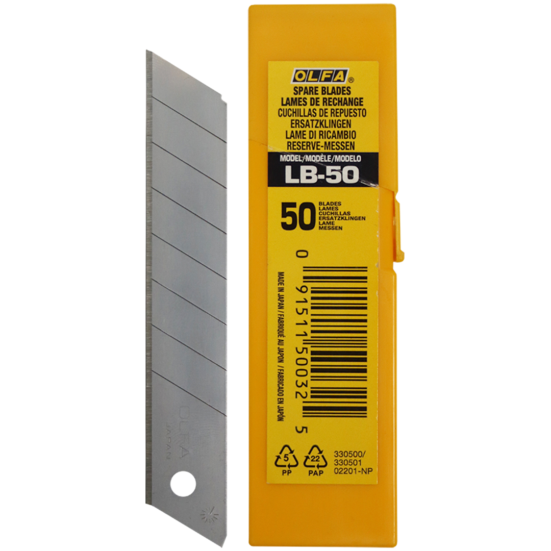 Olfa Stainless Steel Blades (50 Pack)
