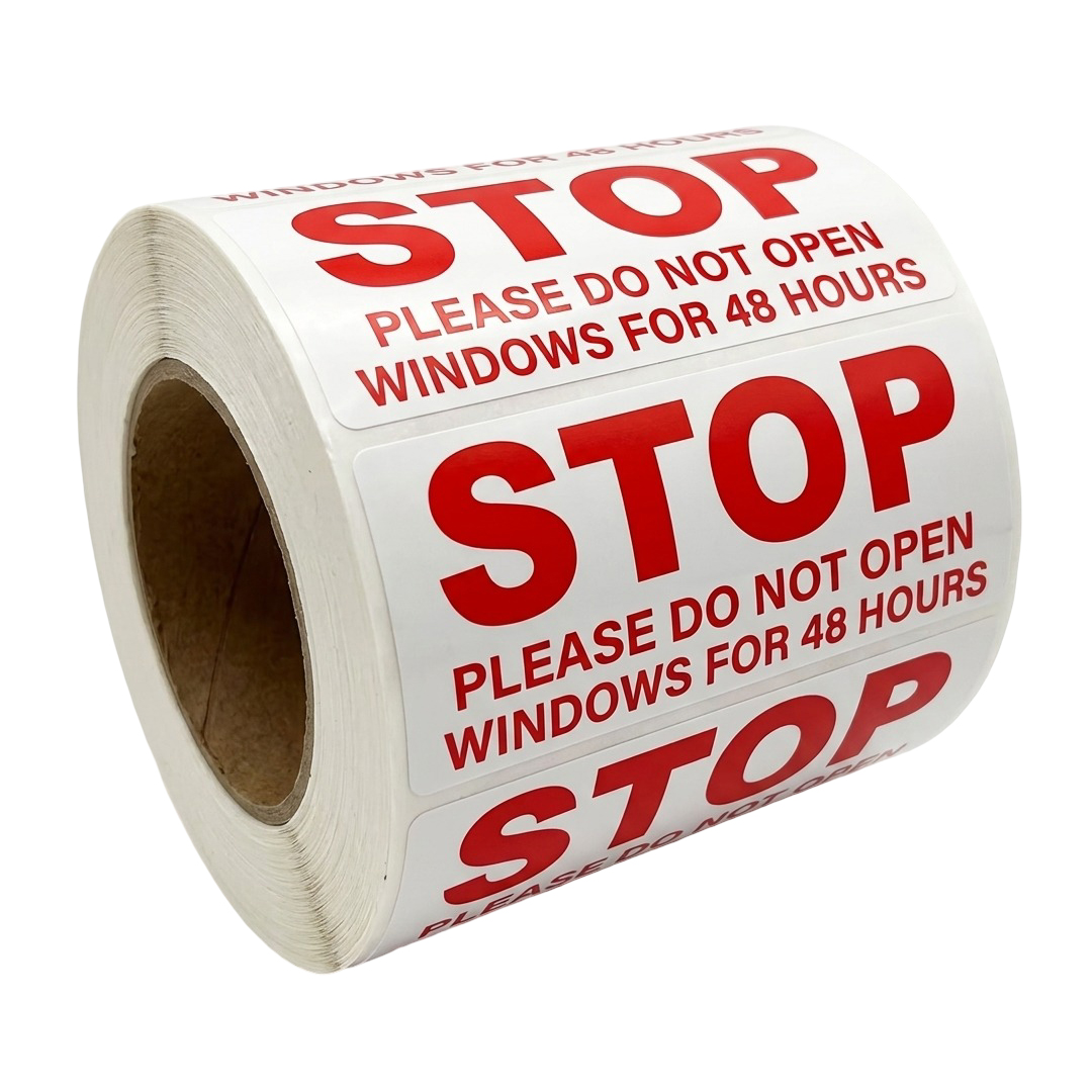 Do Not Roll Down Stickers (500