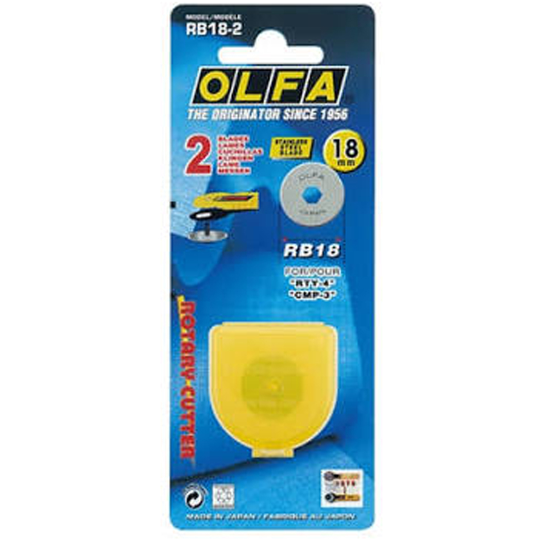 Olfa 18mm Rotary Blades Replacement pack (2) (RB18-2)