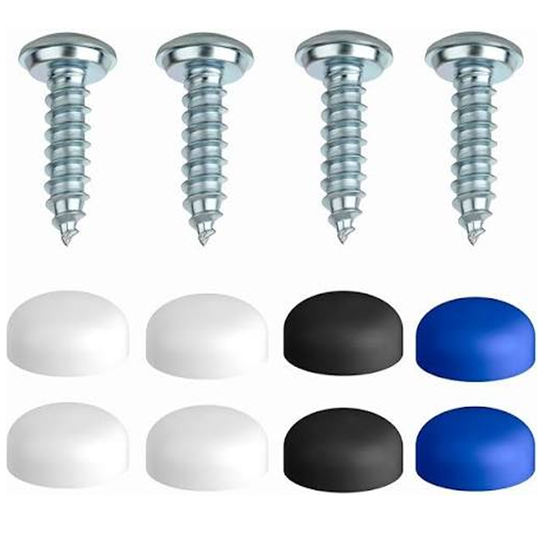 Screw Caps 16mm with Plastic Insert(4pc)